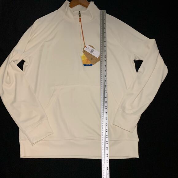 ORIGINAL WEATHERPROOF VINTAGE Men’s 1/4 Pull-Over UPF 50+ Antiq.White Size Large - Picture 9 of 15